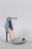 Shoe Republic Touch of Denim Fluff Heel