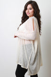 Plus Size Arm Slit Boxy Top