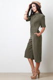 Culotte Button-up Jumpsuit
