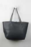 Reversible Suede And Leather Tassel Tote Bag