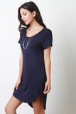 Back Cutout Tee Mini Dress