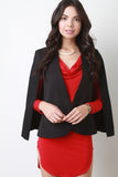 Armhole Slit Cape Blazer