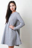 Jacquard Knit A-Line Dress