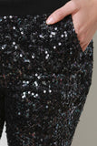 Metallic Sequined Jogger Pants